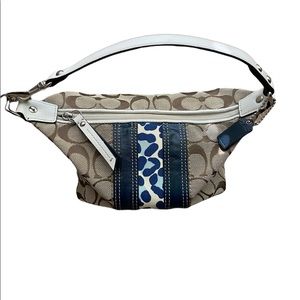 Coach Women's Crossbody Blue Cheetah - Crossbody Bags | Color: Blue